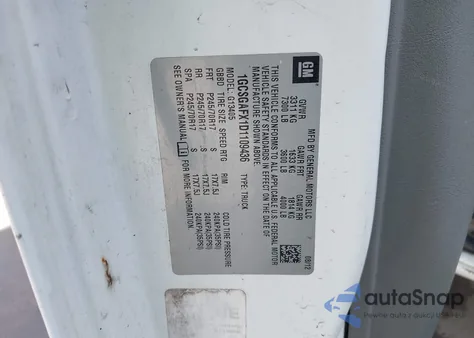 2013 Chevrolet Express 1500 Work Van from USA, damaged, VIN 1GCSGAFX1D1109436